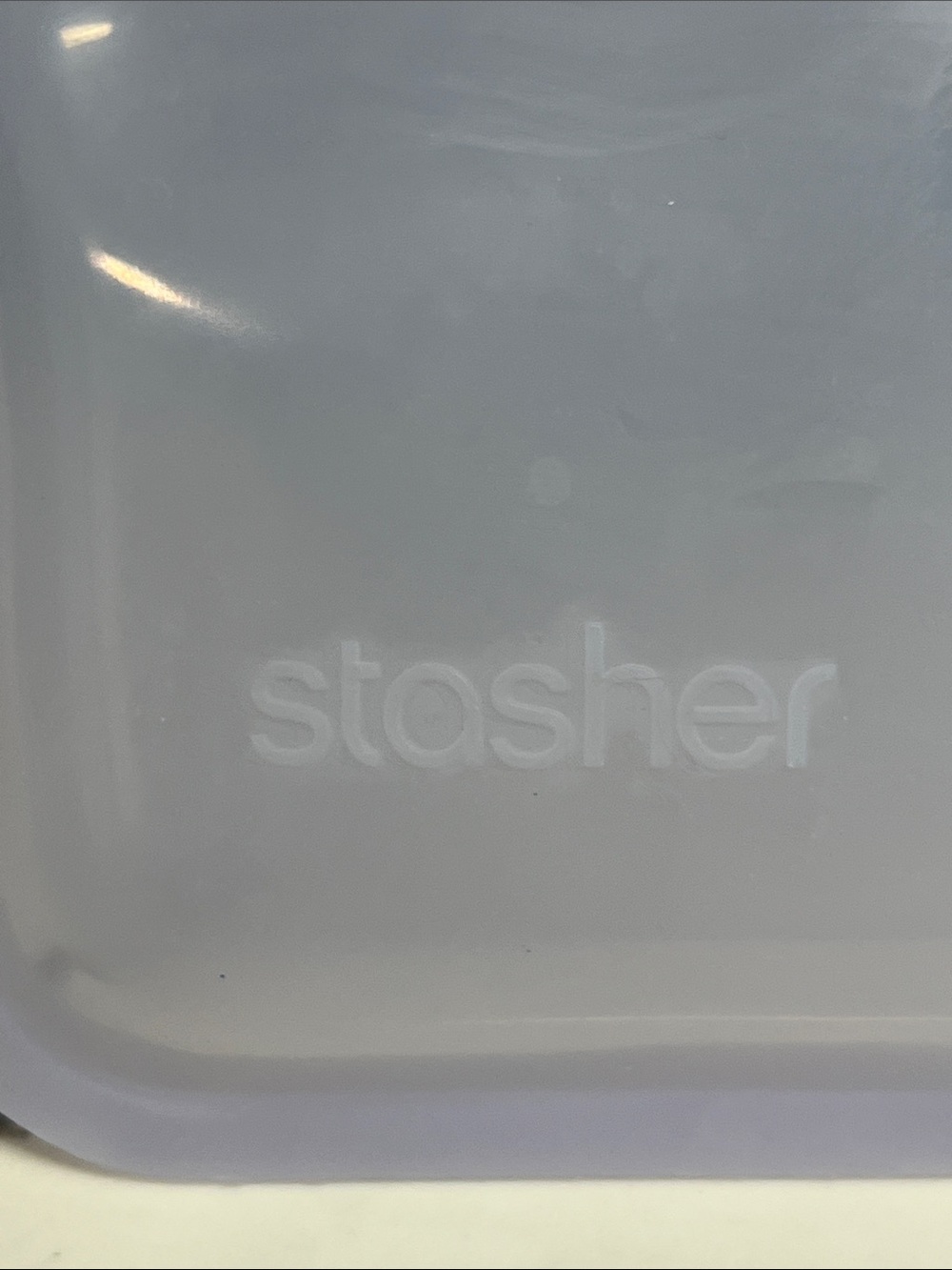 Stasher Reusable Snack Bag in a Lavender - Picture 3 of 5